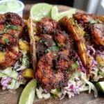 blackened shrimp tacos - featured image
