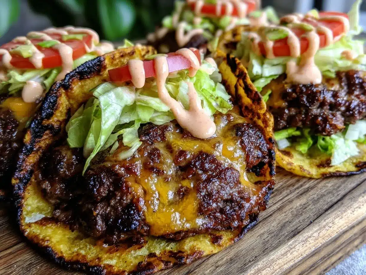 blackstone smash burger tacos preparation steps