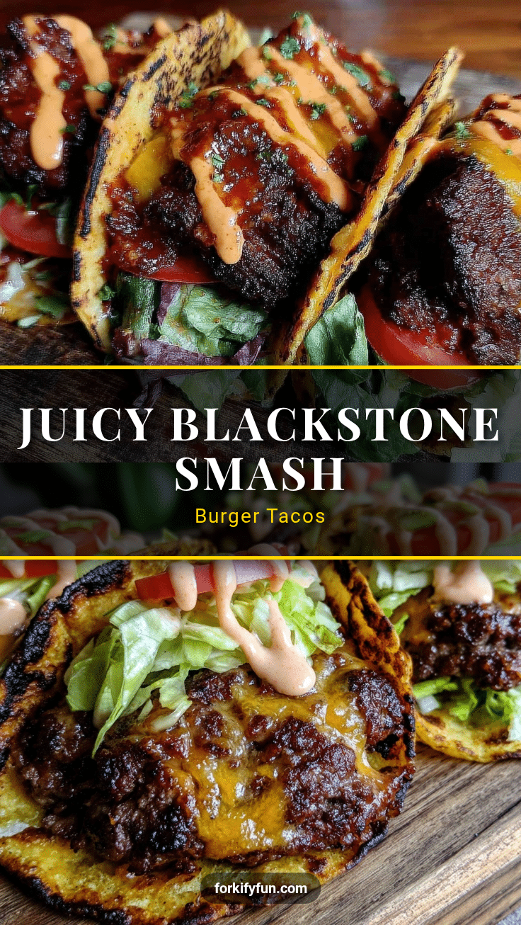blackstone smash burger tacos recipe