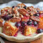blueberry french toast casserole - featured image
