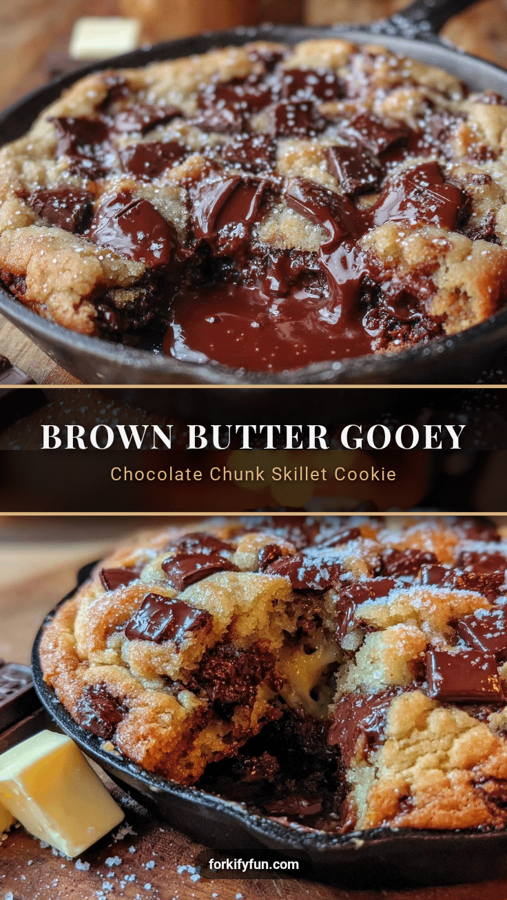 brown butter chocolate chunk skillet cookie recipe