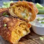 buffalo chicken egg rolls - featured image