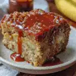 caramelized banana bread pudding - featured image