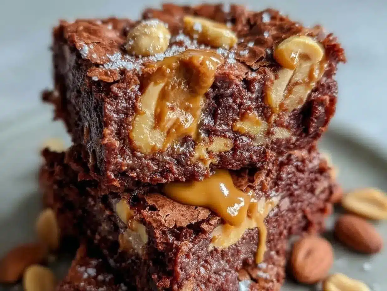 chocolate peanut butter protein brownie bars preparation steps