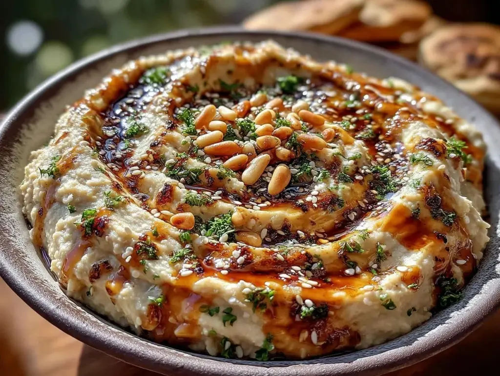 creamy authentic baba ganoush - featured image