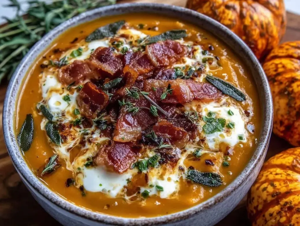 creamy butternut squash soup - featured image