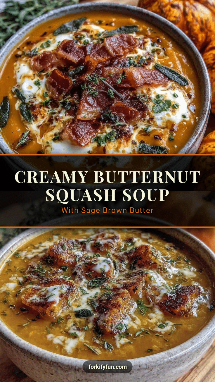 creamy butternut squash soup recipe