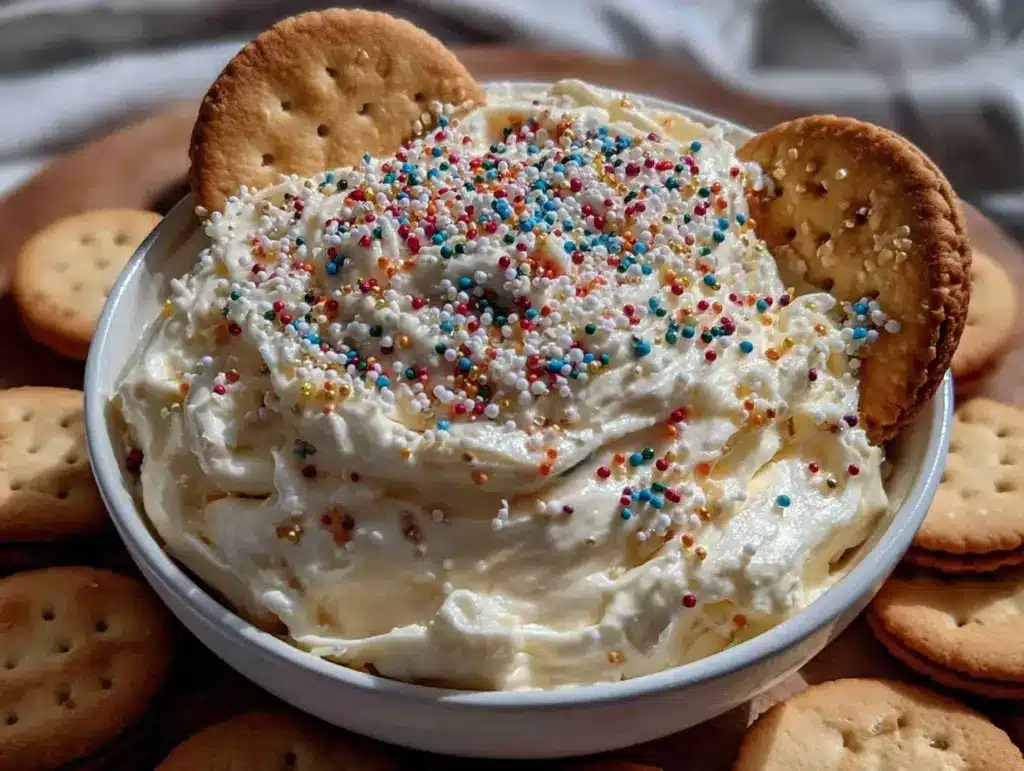 creamy copycat dunkaroos dip - featured image