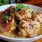creamy Filipino chicken adobo - featured image