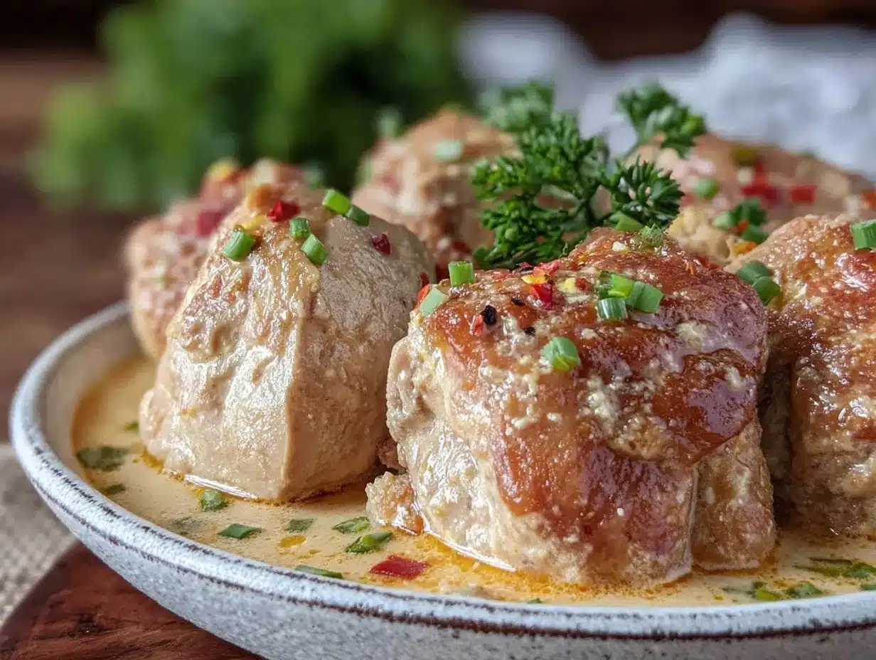 creamy Filipino chicken adobo preparation steps