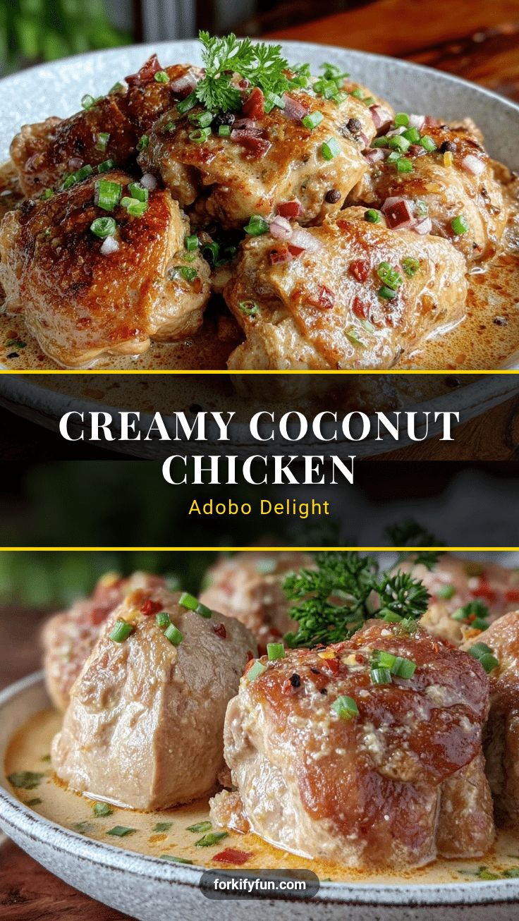 creamy Filipino chicken adobo recipe