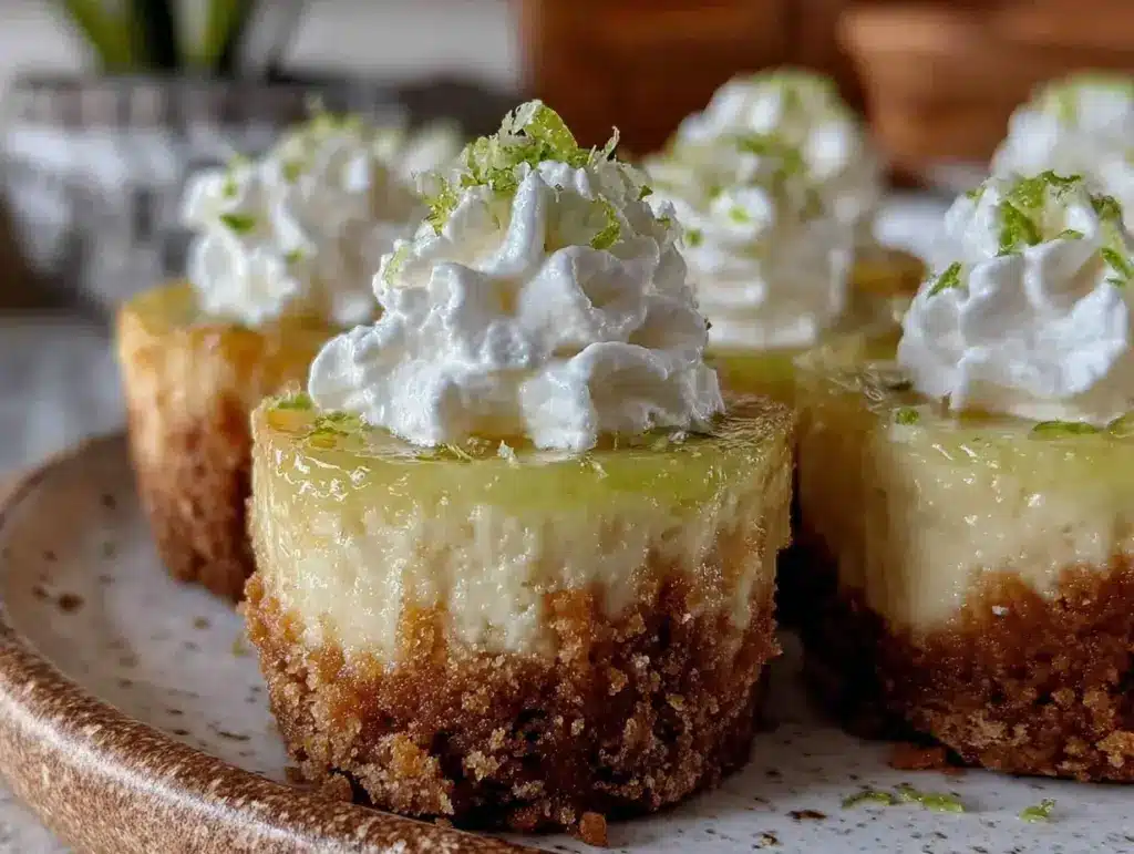 creamy frozen key lime pie bites - featured image