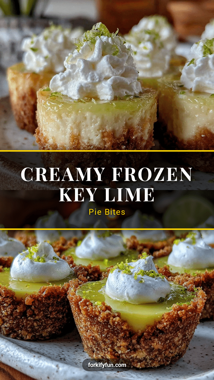 creamy frozen key lime pie bites recipe