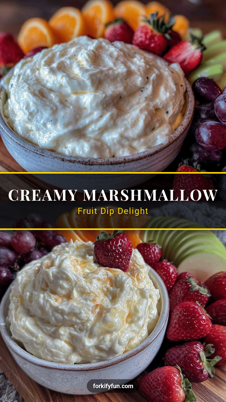 creamy fruit dip with marshmallow fluff recipe