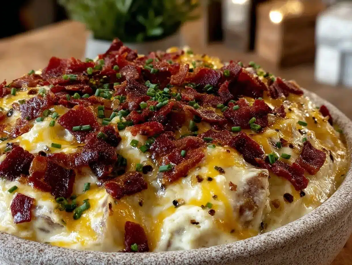 creamy loaded baked potato soup crockpot preparation steps