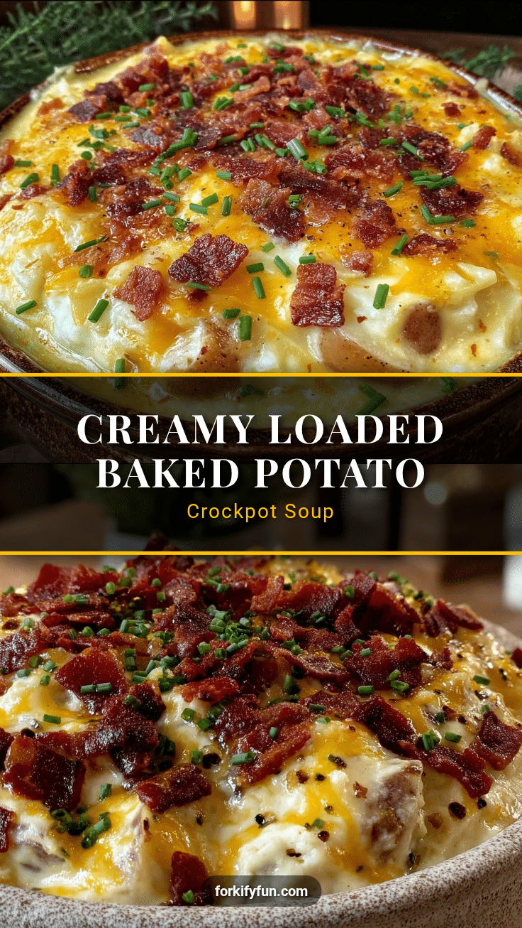 creamy loaded baked potato soup crockpot recipe