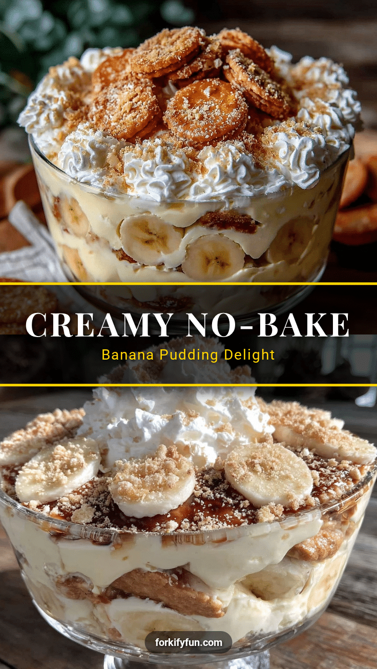 creamy no-bake banana pudding recipe