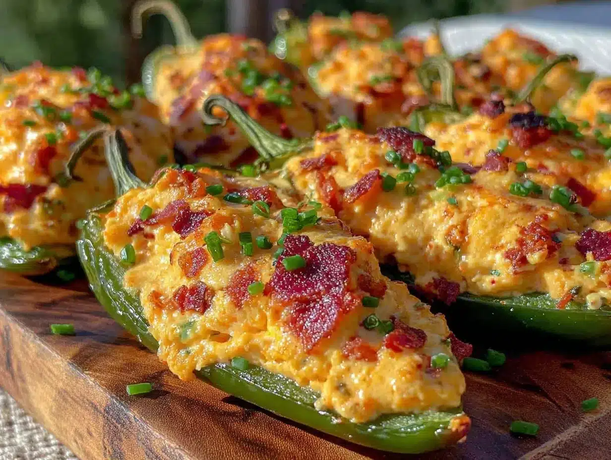 creamy pimento cheese stuffed jalapeño poppers preparation steps