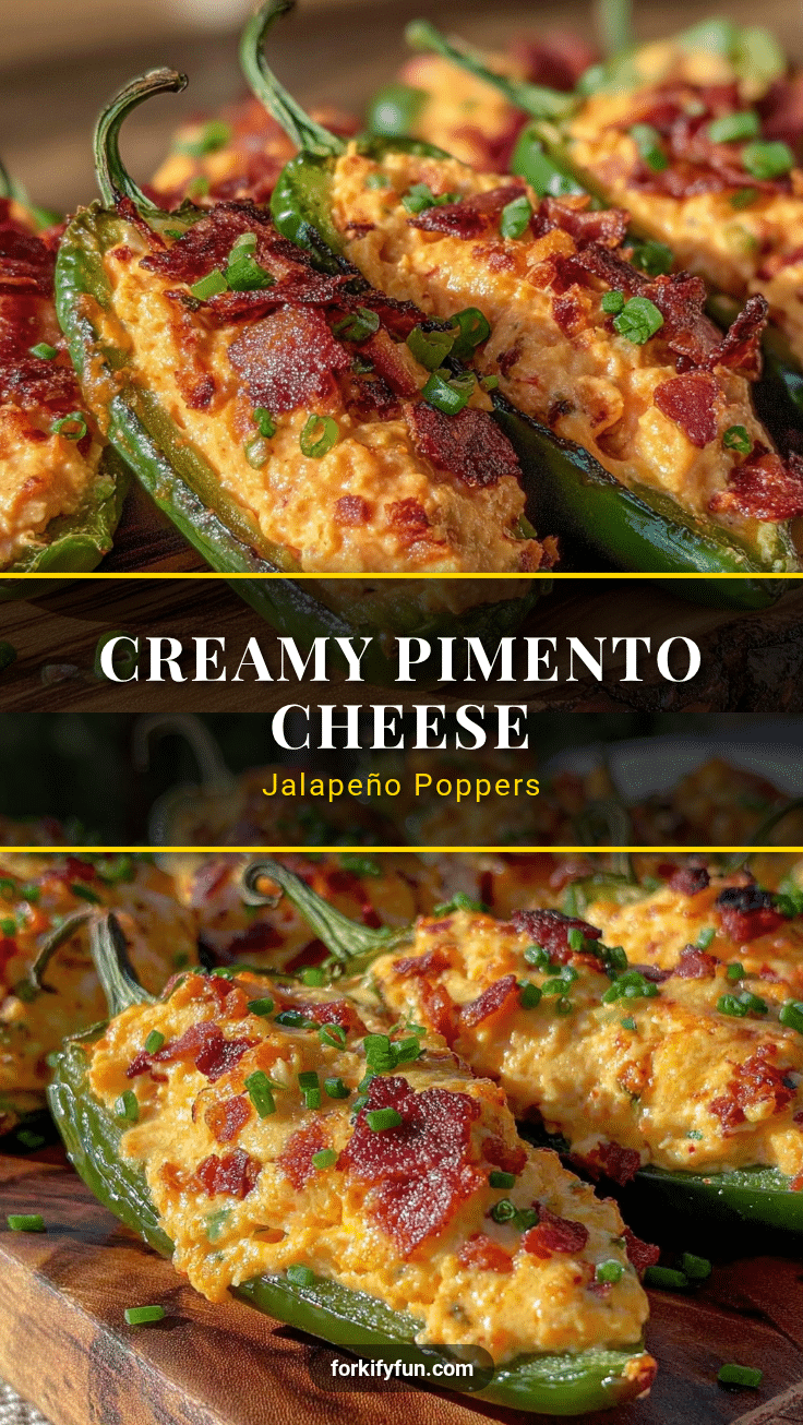 creamy pimento cheese stuffed jalapeño poppers recipe