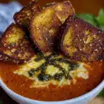 creamy tomato basil soup - featured image