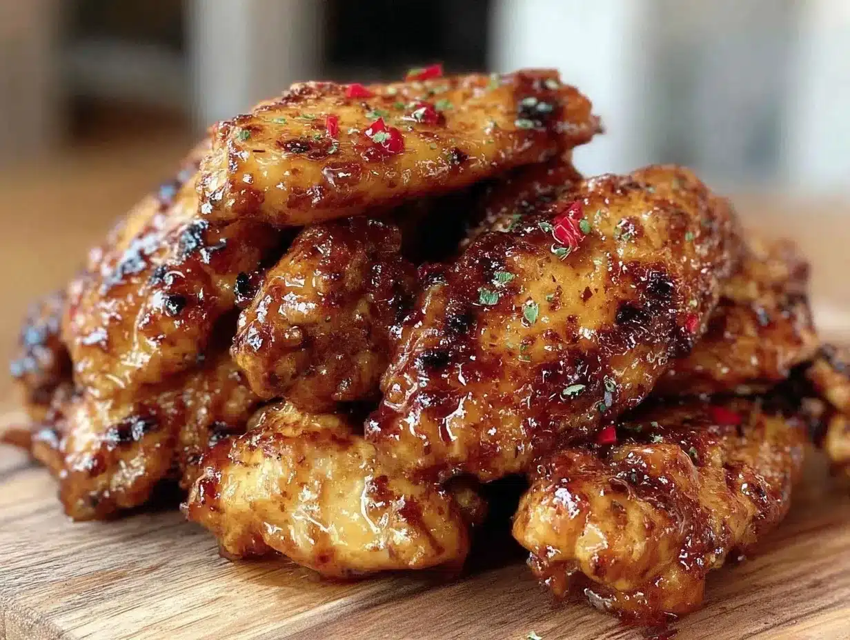 crispy air fryer chipotle honey chicken wings preparation steps