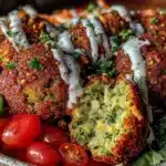 crispy air fryer falafel bowl - featured image