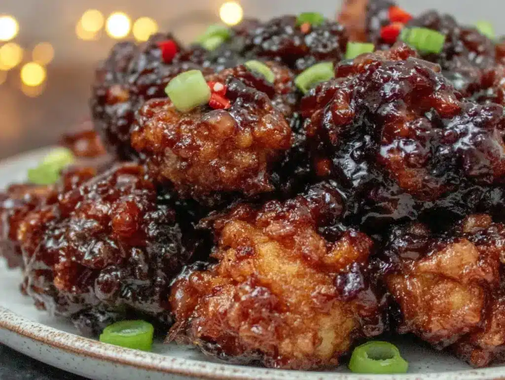 crispy air fryer General Tso chicken bites - featured image