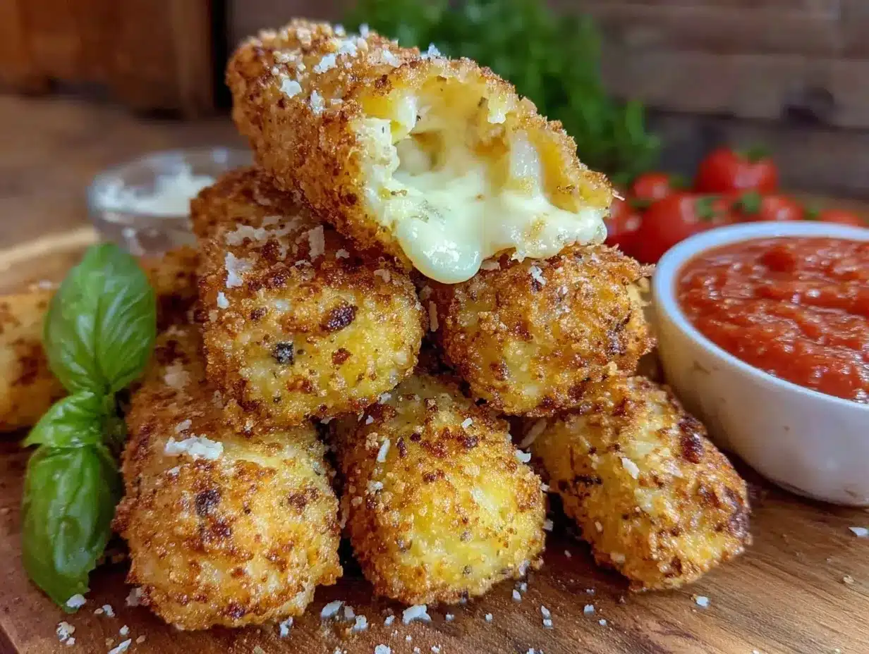 crispy air fryer mozzarella sticks preparation steps