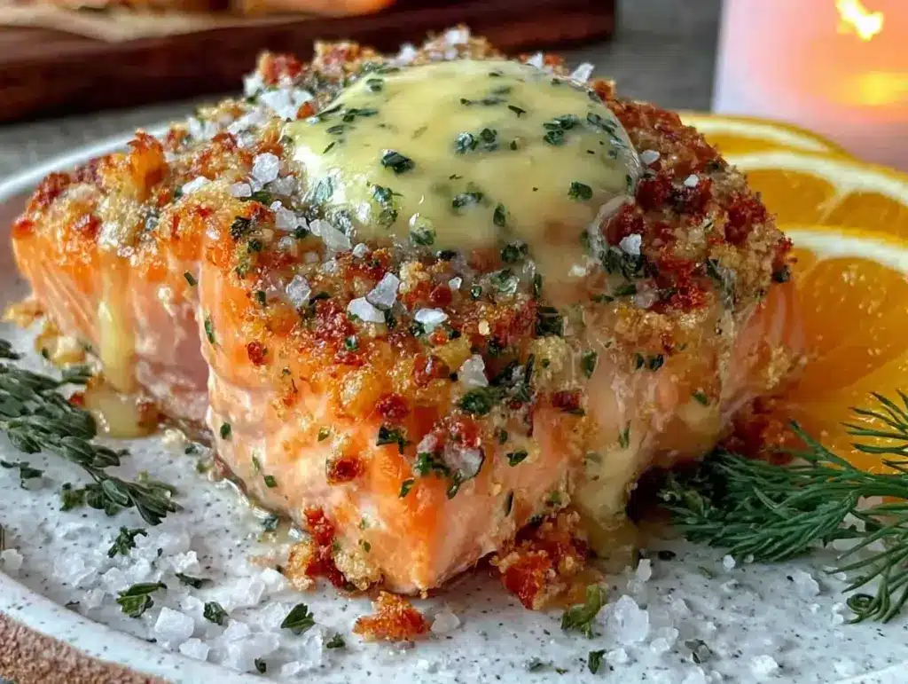 crispy air fryer salmon - featured image