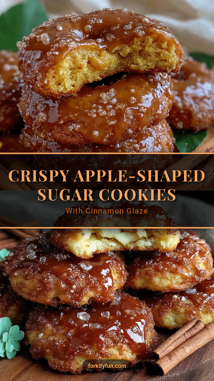 crispy apple-shaped sugar cookies recipe