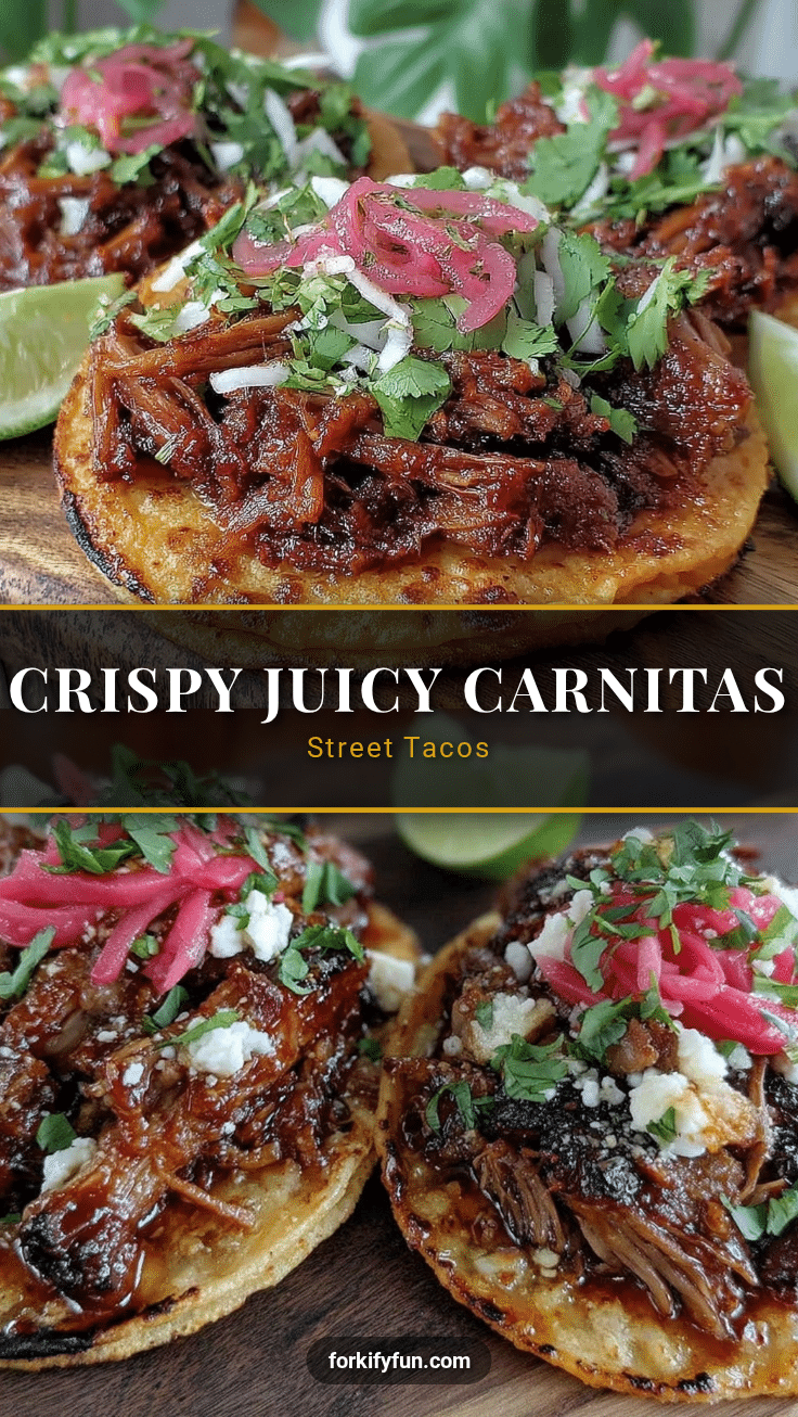 crispy carnitas street tacos recipe
