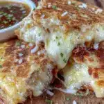 crispy cheese pull quesadilla birria consommé - featured image