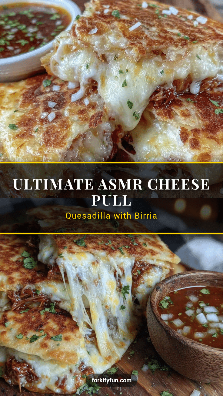 crispy cheese pull quesadilla birria consommé recipe