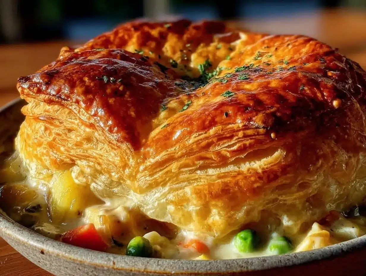 crispy chicken pot pie preparation steps