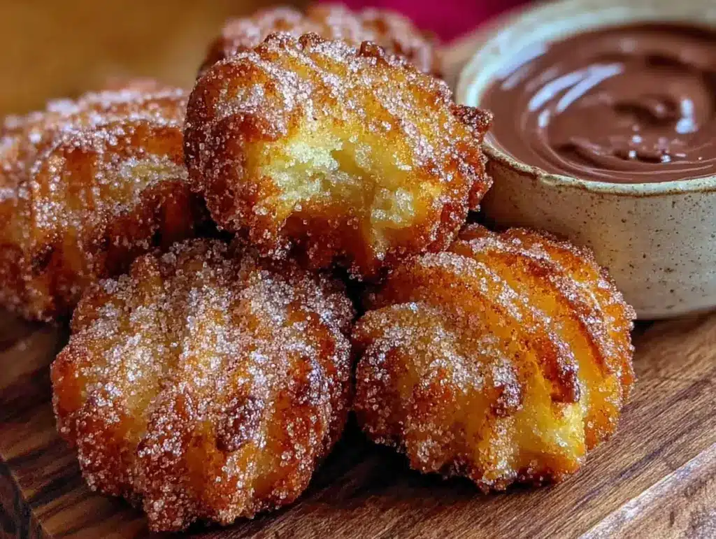 crispy churro bites - featured image