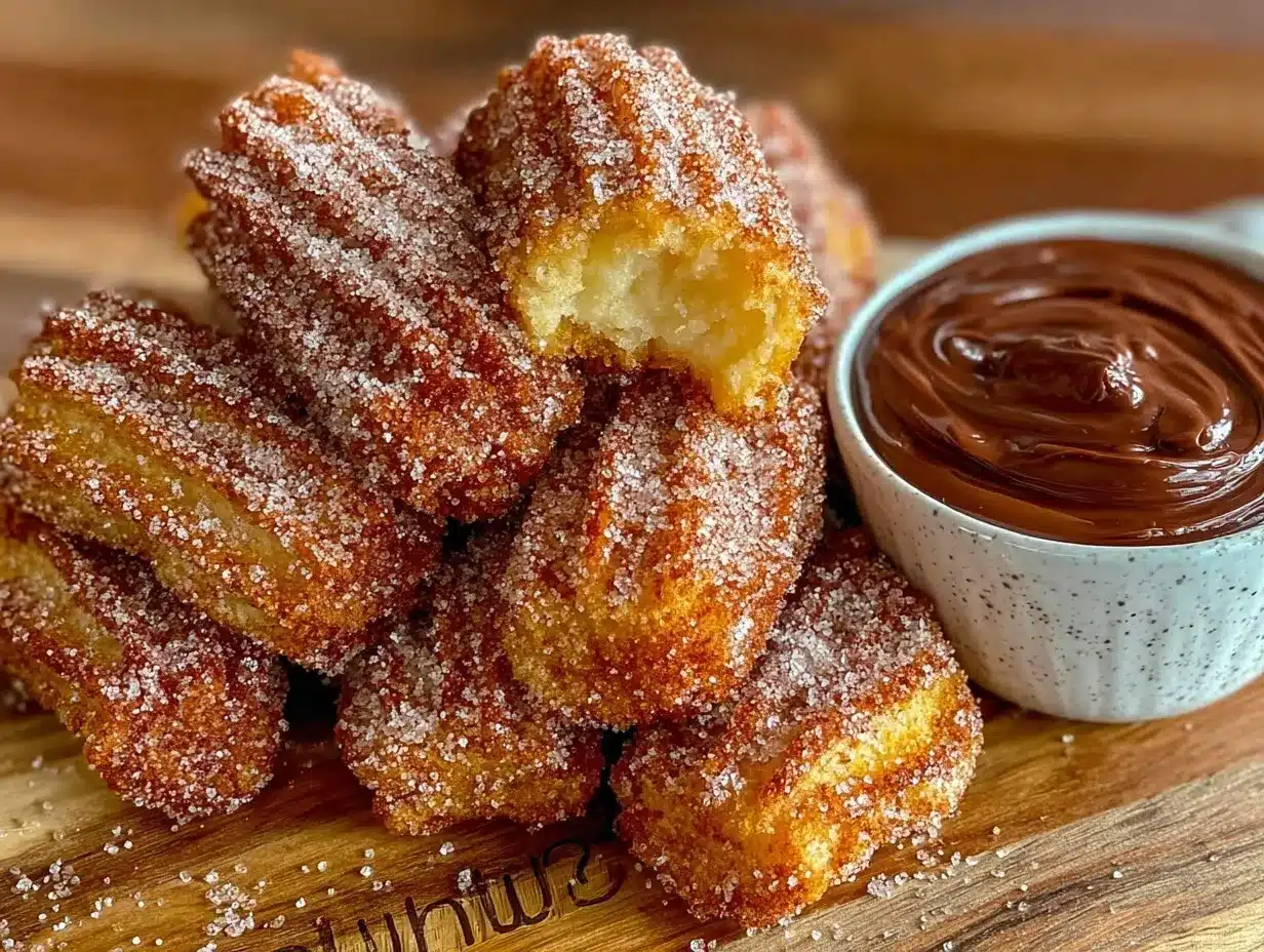 crispy churro bites preparation steps