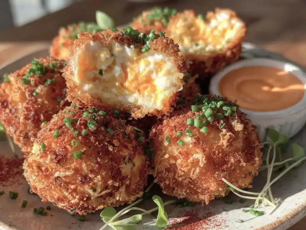 crispy deviled egg croquettes - featured image