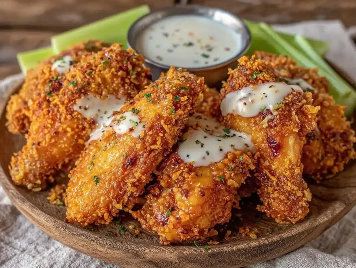 crispy fried chicken wings alabama white sauce preparation steps