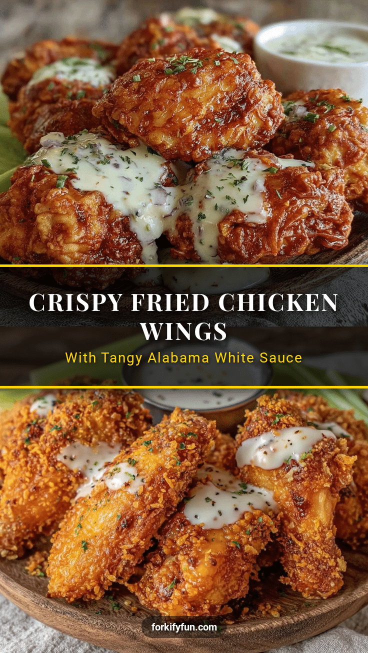crispy fried chicken wings alabama white sauce recipe