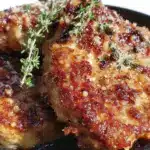 crispy garlic parmesan pork chops - featured image