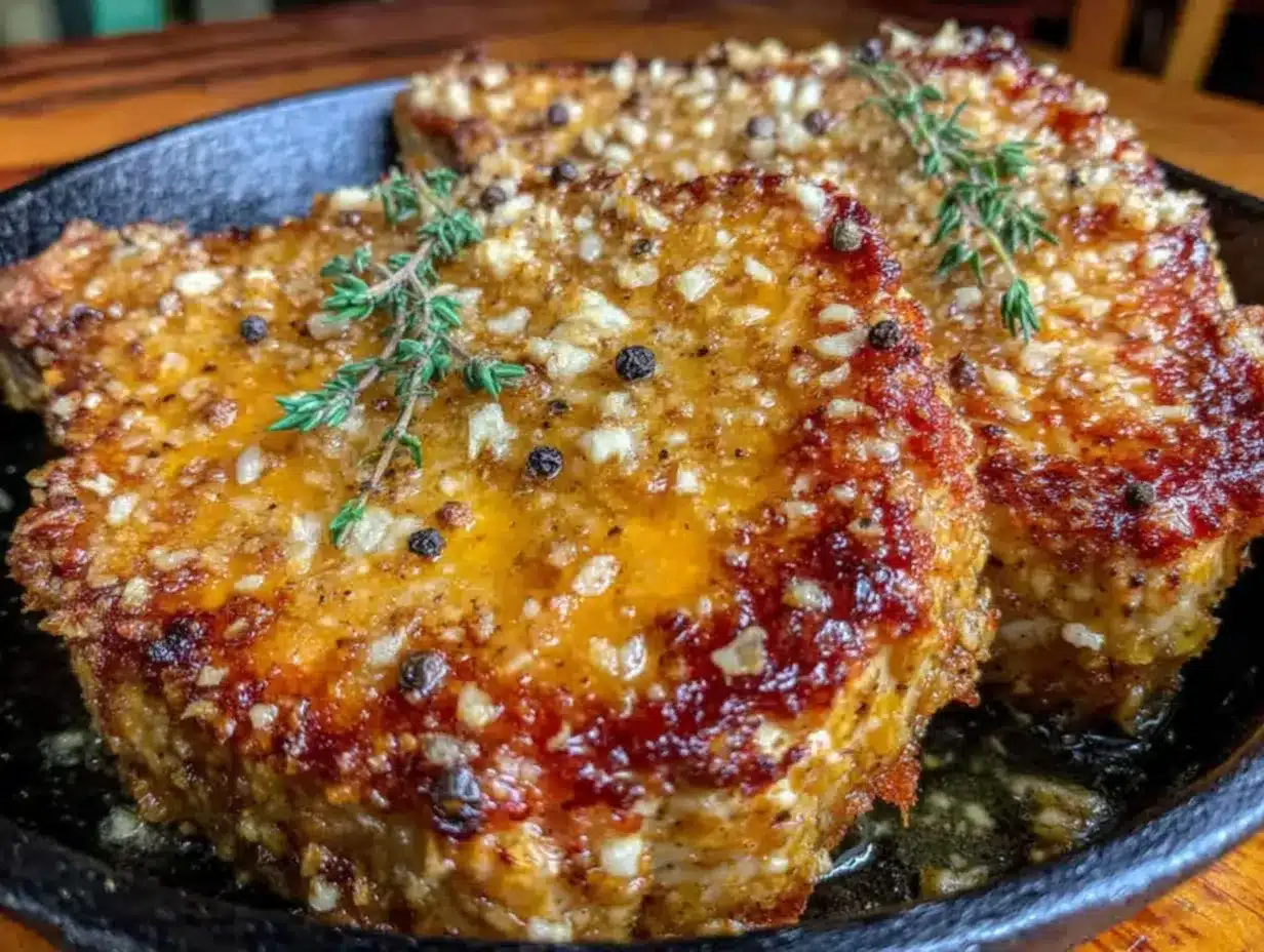 crispy garlic parmesan pork chops preparation steps
