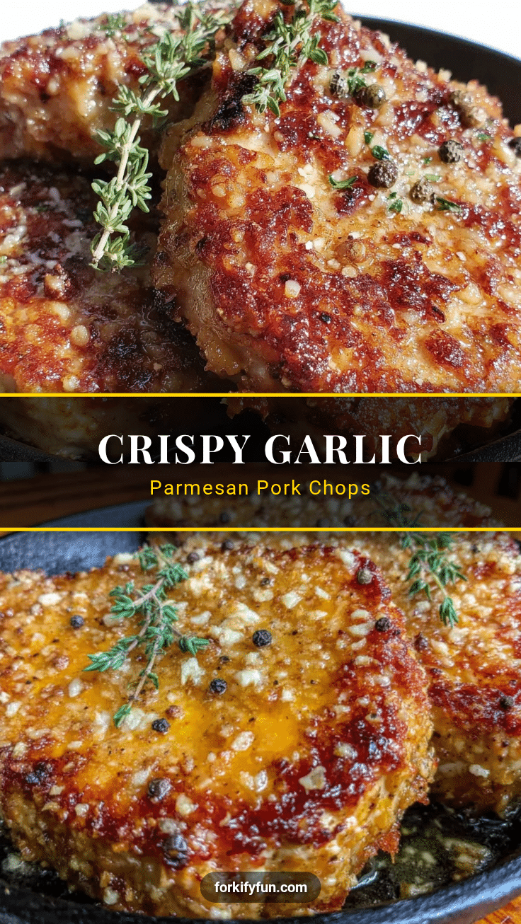 crispy garlic parmesan pork chops recipe