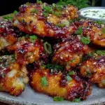 crispy gochujang honey chicken wings - featured image