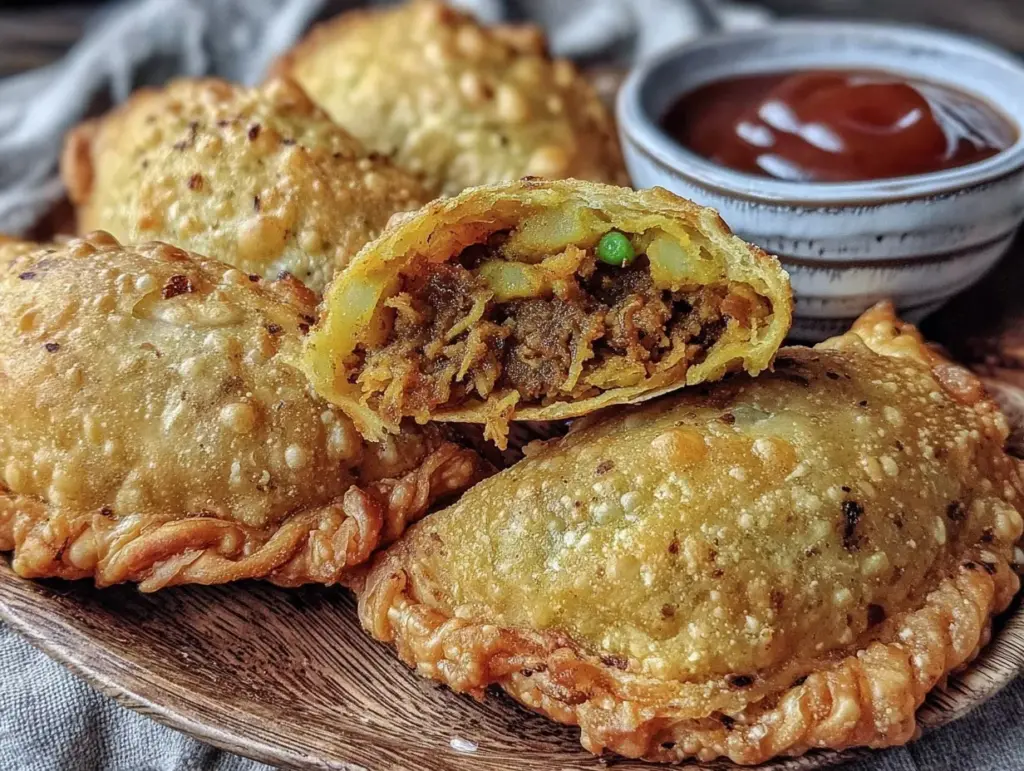 crispy homemade samosas - featured image