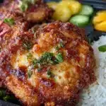 crispy korean chicken bento box - featured image