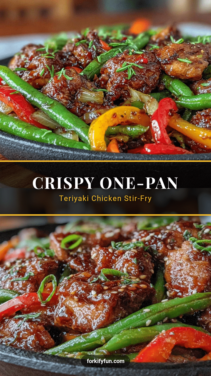 crispy one-pan teriyaki chicken stir-fry recipe