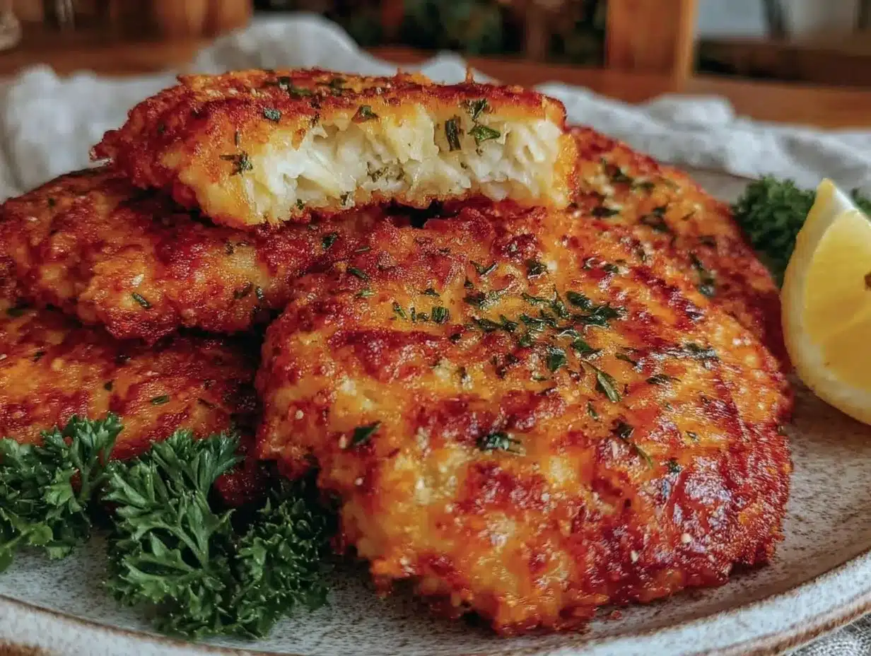 crispy parmesan crusted air fryer chicken cutlets preparation steps