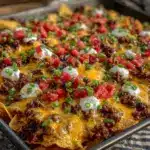 crispy sheet pan loaded Frito pie - featured image