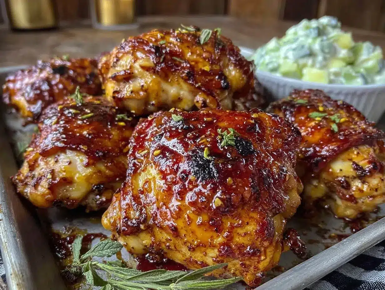 crispy sheet pan tandoori chicken thighs preparation steps