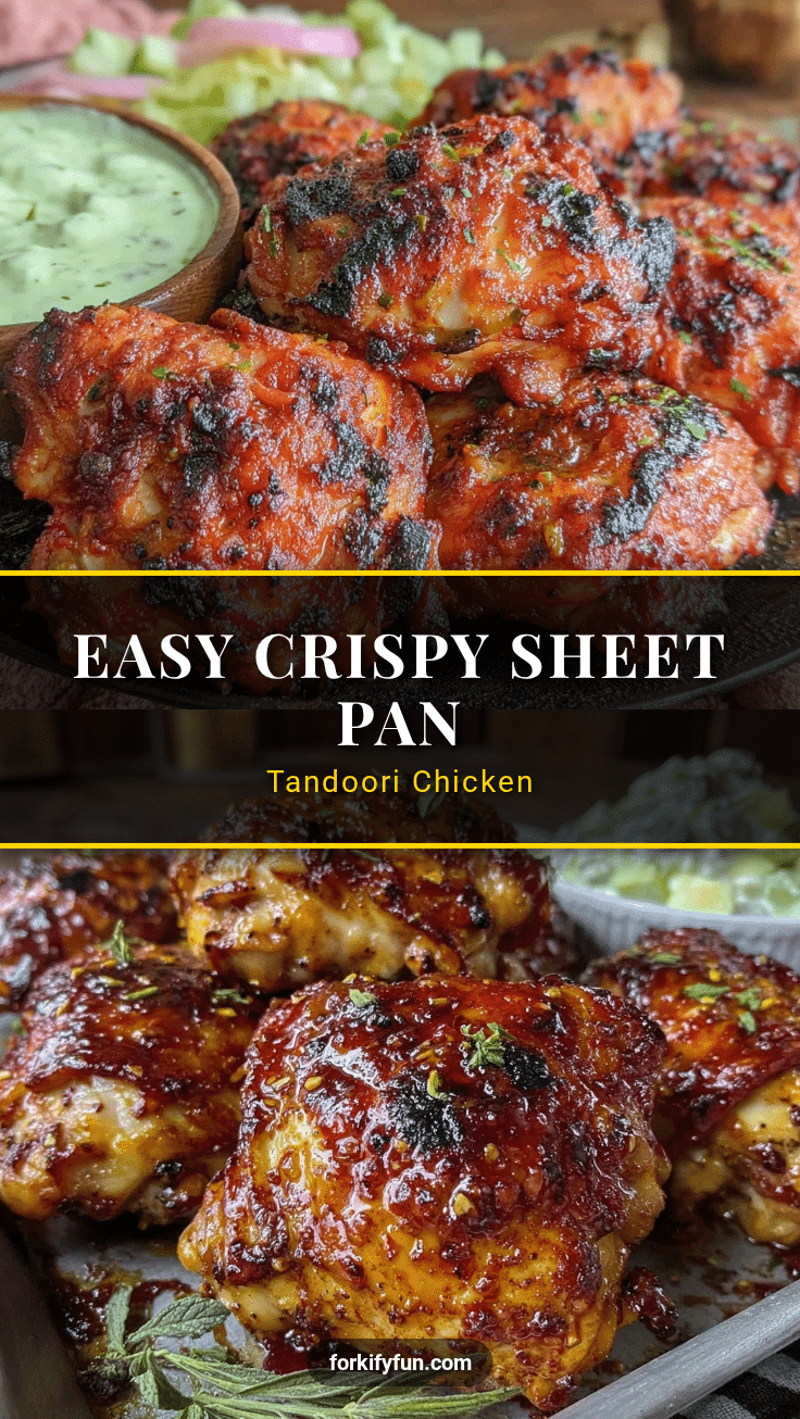 crispy sheet pan tandoori chicken thighs recipe